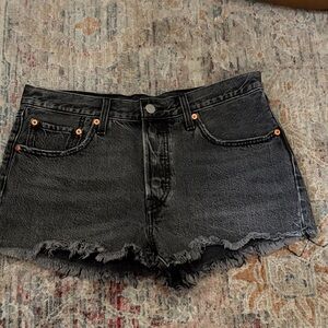 Levi's Charcoal Jean Shorts